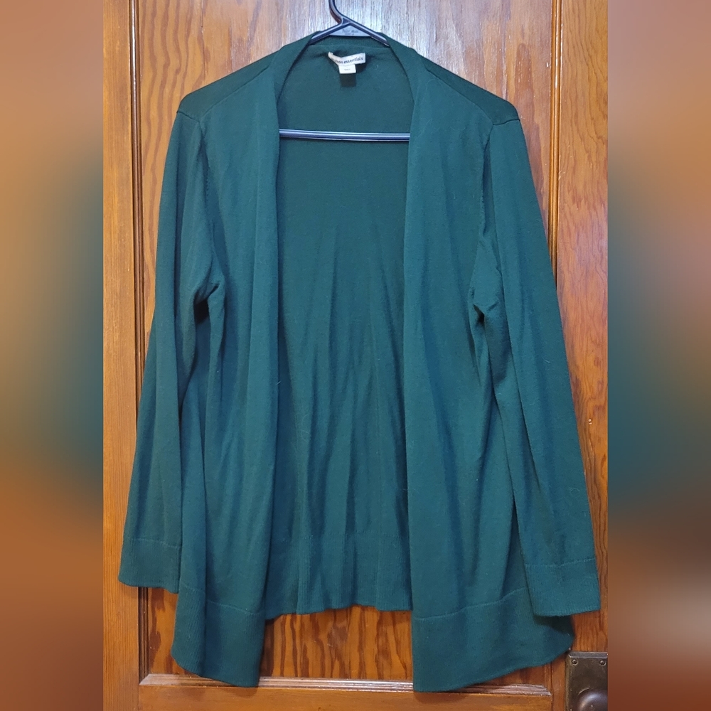 Green cardigan